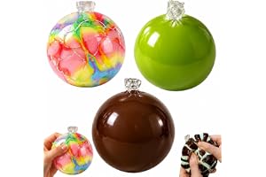 Wax Cracking Stress Ball,Wax Cracking Squishies,Soft Gel with Crackable Textures,Slow Rebound Crispy Chocolate Moldable Crunchy Stress Balls,for Adult Office and Travel Use (3pc)