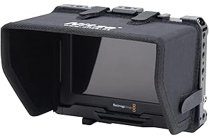 Nitze Cage Kit for Blackmagic Video Assist 5" 12G / Blackmagic Video Assist 5" 3G with Sunhood, HDMI and USB-C Cable Clamps - JT-B01B