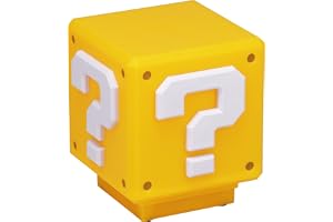 Super Mario Mini Question Mark Block Candles - Officially Licensed Super Mario Bros. Merchandise, Bedroom or Game Room Decoration, Retro Gamer Gift, Battery Operated