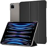 Teknetstore Apple Ipad Pro 11 İn&ccedil; 4. Nesil M2 2022 Ile Uyumlu Flip Smart Standlı Akıllı Kılıf, Siyah