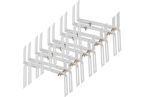 ‎BIGDEAN BigDean 10 Stück Blumenkastenhalter weiß Standard H-Form Kasten Halter Balkonkastenhalter