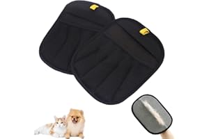 MTWSJIA Magic Pet Hair Remover Glove - Reusable Electrostatic Cat Dog Grooming & Deshedding Glove for Effective Hair Removal on Furniture, Car Seats, Clothing - Gentle Massaging Brush Alternative