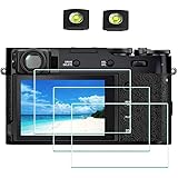 ULBTER Screen Protector for Fujifilm X100VI X100V Fuji X100V X-100VI Camera [3+2 Pieces] with Hot Shoe Cover, 0.3mm 9H Hardne