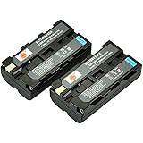 DSTE® 2pcs NP-F550 Rechargeable Li-ion Battery for Sony NP-F550, NP-F330, NP-F530, NP-F570