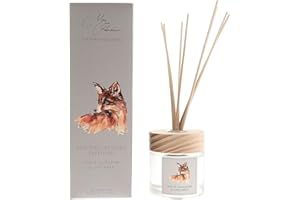 Meg Hawkins Fox Design White Lavender & Camomile Scented Oil Diffuser Gift Set with Sticks 150ml