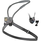 JJC Magnetic Neck Mount for Hero 13 12 11 with Chest Strap,Quick Release Chest Mount for DJI Osmo Action 6 5 Pro 4 3 & Insta 