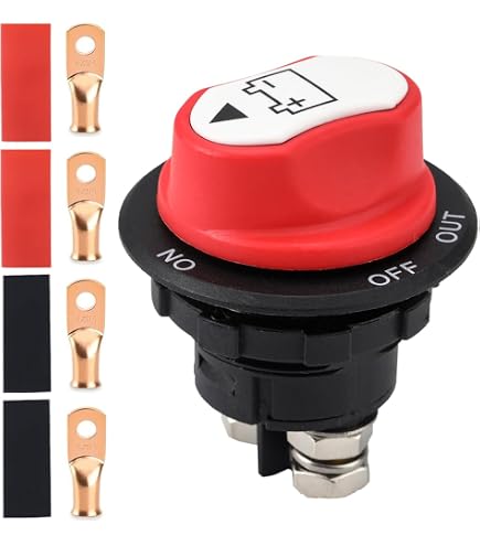 Interruttore Di Separazione Batteria 100A 12V/24V – Taglia Corrente Per Camper, Camion E Trattori, Gestione Intelligente E Sicura