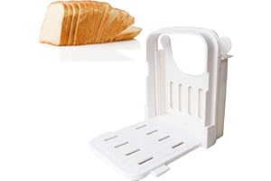 WOGENTHRIVE Bread Slicers for Homemade Bread, Adjustable Bread Slicer Bread Cutter Slicer, Multifunctional Sandwich/Toast Maker, Bread Slicer Guide Bread Cutter for Bread Homemade