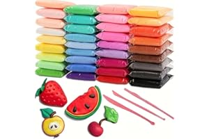 36 Color Non-Toxic Air Dry Clay Set for Kids – Soft, Lightweight Magic Clay for Creative DIY Crafts and Modeling Fun