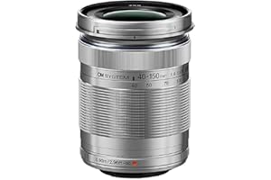 OM SYSTEM M.Zuiko Digital ED 40-150mm F4-5.6, teleobiettivo zoom, adatto a tutte le fotocamere MFT (modelli Olympus OM-D e PEN, Panasonic serie G), argento