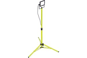 Luceco Foco de Trabajo Trípode 50W, Luz Portátil IP65 Impermeable, Lampara LED Portátil para Obras, Jardines, Automóviles, Garajes