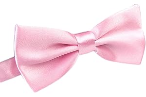 WELROG Pajarita Hombre Corbatas de lazo preatadas para hombres para fiesta de bodas Pajaritas ajustables lisas de lujo Corbata