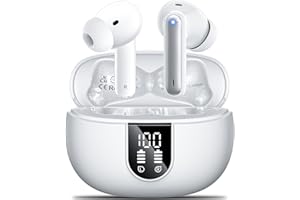 AOVOCE Bluetooth Kopfhörer,Kopfhörer Kabellos Bluetooth 5.3 Sport In-Ear Kopfhörer mit 4x ENC Mikrofonen bass-Stereo & 42h Spielzeit IPX7 wasserdicht kopfhörer LED-Akku-Anzeige,Kompatibel IOS, Android