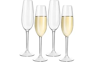 HAHASHOW Copas de Champán de Plástico Tritan Irrompible, Copas de Champán, Copas de Vino, 226 ml Copas de Champán Para Fiesta, Aptas Para Lavavajillas, Set de 4