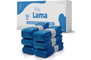 BABY LAMA 6 Recharges pour Poubelle à Couches Compatibles Avec Angelcare, Dress Up, LitterLocker II, Design, Fashion. Poubelle Couche Bebe. Arrête les Bactéries et les Mauvaises Odeurs.
