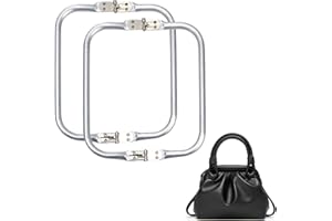 PLIMBIN 2Pz Chiusura Borsa Uncinetto Cornice a U, (20*9.2cm) Borsa a Forma di U Manico Interno, Bacio Chiusura a Chiusura Telaio Borsa in Alluminio, Manico Borsa Cornice Chiusura per Borsa Fai da Te