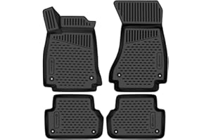 ‎ELEMENT Element Passgenaue Premium 3D Gummimatten Fussmatten Designed für Audi A4, Mk5 (B9), 2015-2024, Limousine/Avant/Allroad, 4 TLG, Schwarz