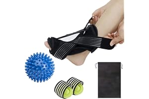 ZIKO Plantar Fasciitis Relief Night Splint Foot Drop Orthotic Brace Ankle Braces for Men Women, Adjustable Night Splint for Plantar Fasciitis Arch Foot Pain, Heel Pain, Achilles Tendonitis Support