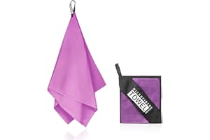 AOSCTELF Microfibre Towel Fast-drying Super Absorbent Towels,Camping and Hiking Towel,Ultra Lightweight Sport Travel Towel for Gym Purple 40 * 80cm