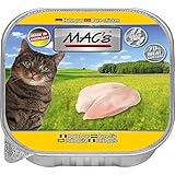 MACs Cat Feinschmecker 85g Huhn Pur Katzenfutter Schale Größe 8 x 85g