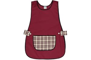 Siry Work Grembiule Scuola Infanzia, Cucina Donna, Taglia Unica, Regolabile in Vita con Due Bottoni che lo Rendono Facile da Indossare, Made in Italy, Art. Dalia