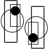 YiYa 2 Pièces décoration murale en métal géométrique en métal noir décoration murale minimaliste en pour maison salon chambre