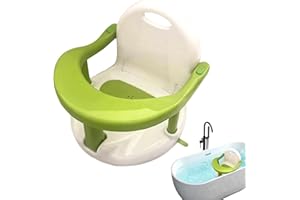 Maseaxi Babydesign Badesitz, Badewannensitz Baby, Badesitz Baby, mit 4 Saugnäpfe, rutschfest mit Armlehnen und hoher Rückenlehne für Neugeborene Kleinkinder Baby Badezubehör