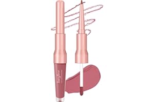 ‎BAYFREE bayfree 2-IN-1 Lip Liner and Lip Stain, Hochpigmentierter Langanhaltender Lippenstift, Wasserfester Lipliner mit Mattes Finish, Präzise Definierte Lippen, Leichtgewichtige Formel, Tierversuchsfrei