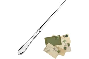LUCKYKODOR Silvery Letter Opener, Envelope Opener Knife Metal Letter Opening Knife, Paul Revere Paper Cutting Knife, 9 Pouces (1 Pack) （1 Pack）