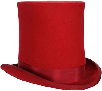 Red tall top hat Clearance