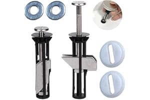 MUU Universal Toilet Seat Bolts and Screws,Quick Release Top Hinge Fixings,Easy to Install- Toilet Seat Replacement Parts Kit (Screws-JS2)