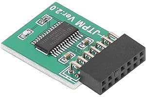 FTVOGUE Per Modulo MSI TPM 2.0 con Crittografia Forte Interfaccia LPC a 14 Pin Scheda Modulo TPM Per PC Win11 Verde