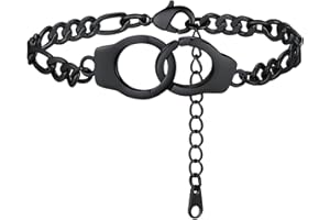 FindChic Kette/Armband/Fußkette für Damen Mädchen Handschnellen Choker Halskette Aesthetic kette Handschnellen Armband für Valentinstag Geburtstag