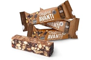 Veloforte Avanti Energy Bar - Dates & Pecan - 40g Carbs for Running, Cycling, Endurance Performance Sport | Balanced Protein & Carbs | Healthy Natural Plant-Based, Gluten-Free, Vegan (9 bars)