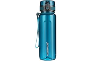 UZSPACE Botella de Agua Deportiva 500ml-750ml-1000m,Botella de Agua Tritan Ecológica y sin BPA. Reutilizable con Tapa a Prueba de Fugas para Correr, Gimnasio, Yoga, al Aire Libre y Acampar