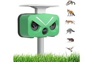 COODAY Ultrasonic Solar Outdoor Animal Repeller,Ultrasonic Pest Repeller, Outdoor Cat Repellent,for Repelling Dog/Cat/Bird/Squirrel