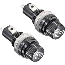 2 Supports à Fusible Filetés 5x20mm - 250V/10A, 125V/15A | Pour Montage Sur Panneau Voiture, Audio, Projets DIY