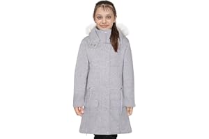 A2Z 4 Kids Girls Camouflage Print Parka Jacket Faux Fur Hooded Coat Drawstring Waist New Casual Fashion Age 5-13 Years