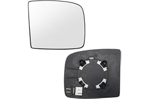TIVEKEO Vetro a Specchio sostituzione per Citroen Jumpy/F-iat Scudo/Peugeot Expert 2007-2016, Lente Superiore Riscaldato Specchio Esterno Regolabile, adatta per doppio vetro (Sinistra)