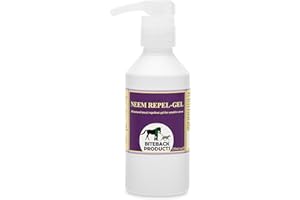 Biteback Products 'Neem Repel Gel'™ Genuine Horse Fly & Midge Repellent, Lemon Eucalyptus & Neem, Skin-Friendly Gel for Sensitive Areas - Insect Gel Protection - 250ml