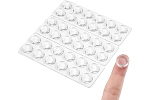 36 stycken Quilax gumminoppar för glasplatta, transparenta självhäftande halkfria kuddar, gummikuddar, avståndshållare, halkf