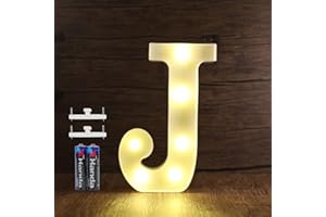SMOTOT LED Buchstaben Lichter Alphabet Lampe Buchstabe Beleuchtung Lampe Beleuchtete Nachtlichter Dekoration für Geburtstag Weihnachten Hochzeit Party Valentinstag mit 2AA Batterie Spurlose Haken