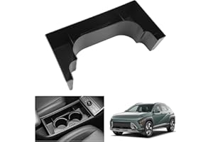 GAFAT Hyunda-i Kona SX2 2024 2025 (Électronique Automatique)[Essence] Boîte de Rangement Console Centrale, Organiseur Accoudoir à Côté du Porte-Gobelet, Compatible avec Hyundai Kona SX2 (Noir)