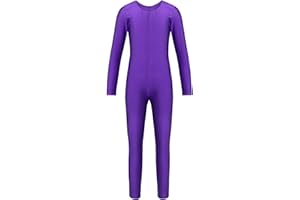 iiniim Maillot Manga Larga Niña Bodies Jumpsuit Deportivo Mono Leotardo Gimnasia Body Elástico Ropa de Deporte Invierno para Niños Niñas Unitard Dancewear