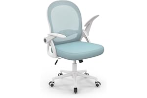 naspaluro Sedia Ufficio, Sedia Scrivania con Supporto Lombare, Poltrona Ufficio in Rete Traspirante, Sedia da Ufficio Ergonomica Braccioli e Altezza Regolabili, Blu