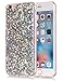Produktbild Apple iPhone 6 Plus/6S Plus Hülle Glitzer [Silber] ISENPENK Durchsichtig Apple iPhone 6 Plus/6S Plus Hülle Silikon Transparent,Ultra Slim TPU Liquid Glitter Glänzend Bling Fließen Flüssig Flüssigkeit,Schutzhülle Muster Handy Hülle Tasche