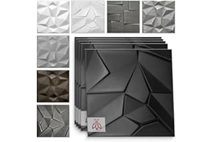 Eurodeco Pannelli da parete 3D decori rivestimento pareti pannelli per soffitti piastre pannelli decorazione da parete decalcomanie da parete MATERIALE IN POLISTIROLO STYROPOR-LIKE 3D 3mm di spessore