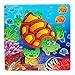 Produktbild Magic-Elefant Holzpuzzle - Holzspielzeug Puzzle mit Tieren pädagogisches Lernspielzeug zum Geschicklichkeit lernen für Kinder ab 3 Jahre, bunt (Schildkröte)
