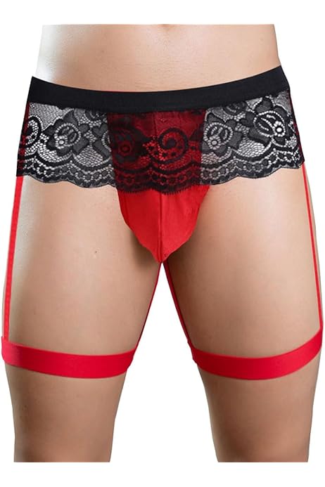 Ropa Interior Hombre Slip Suspensorio De Encaje Para Hombre