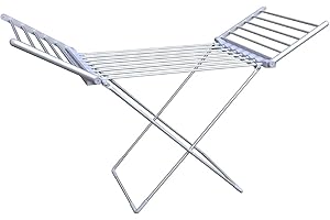 Melchioni Bahamas Tendedero eléctrico con 8 + 12 Barras calefactoras - Tendedero Plegable, 230W, Secado rápido y eficiencia energética